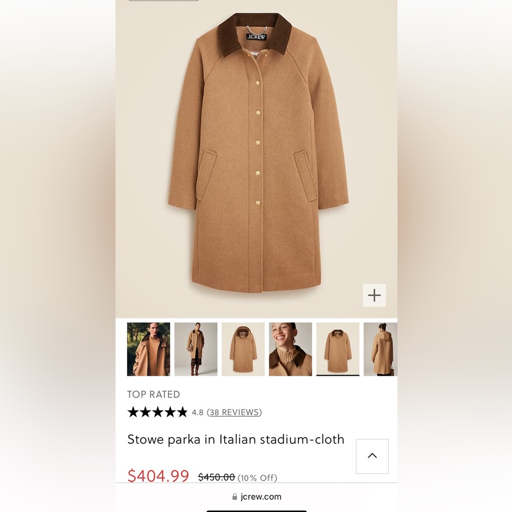 Brand new j.crew coat with tags